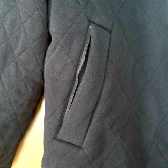 Athleta Retroplush Quilted Women's Bomber Jacket  - Black Size S NWT - Picture 7 of 12